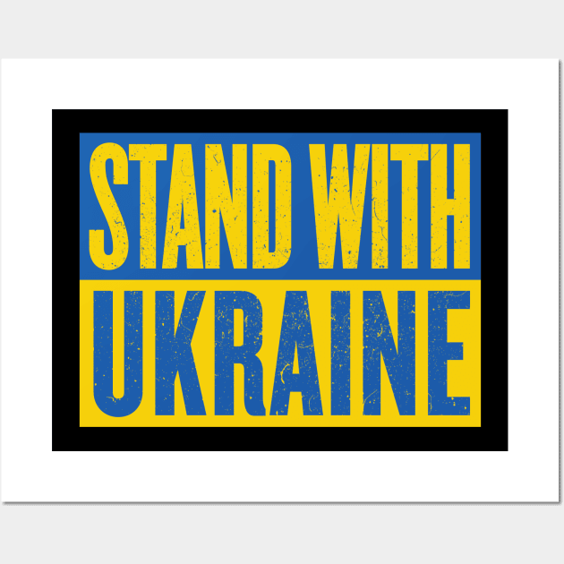 Stand With Ukraine Wall Art by fullgrownham